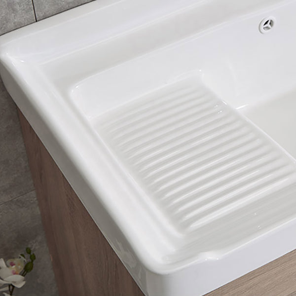 Modern Wood Bathroom Vanity Set Freestanding Single-Sink Bath Vanity Clearhalo 'Bathroom Remodel & Bathroom Fixtures' 'Bathroom Vanities' 'bathroom_vanities' 'Home Improvement' 'home_improvement' 'home_improvement_bathroom_vanities' 7282181