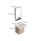 Rectangular Single Sink Vanity Mid-Century Modern Wall Mount Vanity Set Clearhalo 'Bathroom Remodel & Bathroom Fixtures' 'Bathroom Vanities' 'bathroom_vanities' 'Home Improvement' 'home_improvement' 'home_improvement_bathroom_vanities' 7282243