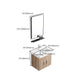 Rectangular Single Sink Vanity Mid-Century Modern Wall Mount Vanity Set Clearhalo 'Bathroom Remodel & Bathroom Fixtures' 'Bathroom Vanities' 'bathroom_vanities' 'Home Improvement' 'home_improvement' 'home_improvement_bathroom_vanities' 7282245