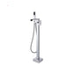 Floor Standing Bathroom Faucet Handheld Shower Bathtub Faucet Silver Waterfall Comes Out Clearhalo 'Bathroom Remodel & Bathroom Fixtures' 'Bathtub Faucets' 'bathtub_faucets' 'Home Improvement' 'home_improvement' 'home_improvement_bathtub_faucets' 7282968