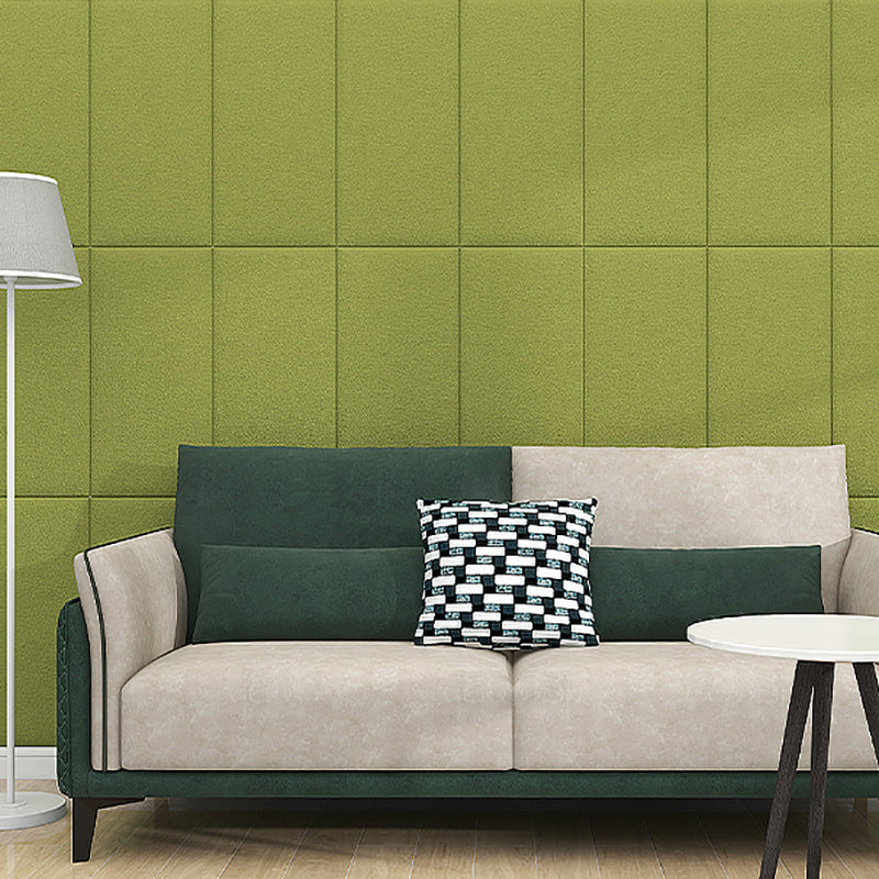 Modern Style Wall Paneling Peel and Stick Wall Paneling with Upholstered Fruit Green 10-Piece Set Clearhalo 'Flooring 'Home Improvement' 'home_improvement' 'home_improvement_wall_paneling' 'Wall Paneling' 'wall_paneling' 'Walls & Ceilings' Walls and Ceiling' 7282998