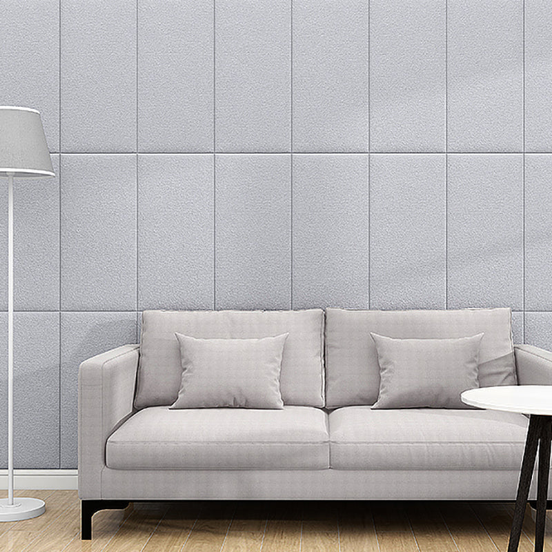 Modern Style Wall Paneling Peel and Stick Wall Paneling with Upholstered Light Gray 10-Piece Set Clearhalo 'Flooring 'Home Improvement' 'home_improvement' 'home_improvement_wall_paneling' 'Wall Paneling' 'wall_paneling' 'Walls & Ceilings' Walls and Ceiling' 7283001