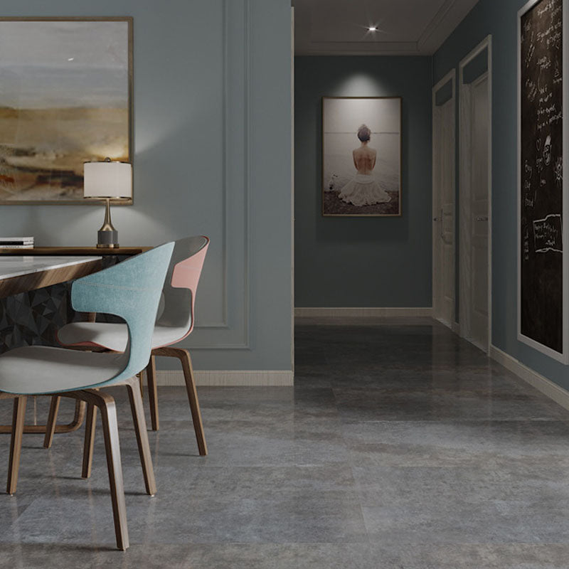 Indoor SPC Flooring Vinyl Wooden Wooden Effect Peel and Stick Flooring Vinyl Dark Gray Clearhalo 'Flooring 'Home Improvement' 'home_improvement' 'home_improvement_vinyl_flooring' 'Vinyl Flooring' 'vinyl_flooring' Walls and Ceiling' 7283071