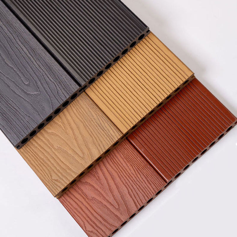 Embossed Nailed Decking Tiles Composite 118" x 5.5" Tile Kit Outdoor Patio Clearhalo 'Home Improvement' 'home_improvement' 'home_improvement_outdoor_deck_tiles_planks' 'Outdoor Deck Tiles & Planks' 'Outdoor Flooring & Tile' 'Outdoor Remodel' 'outdoor_deck_tiles_planks' 7283151