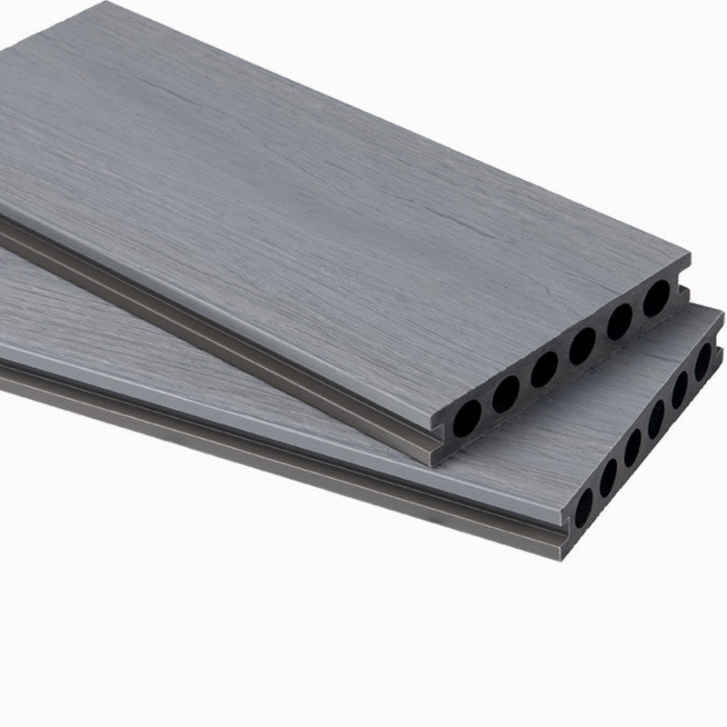 Embossed Nailed Decking Tiles Composite 118" x 5.5" Tile Kit Outdoor Patio Silver/Gray Round Clearhalo 'Home Improvement' 'home_improvement' 'home_improvement_outdoor_deck_tiles_planks' 'Outdoor Deck Tiles & Planks' 'Outdoor Flooring & Tile' 'Outdoor Remodel' 'outdoor_deck_tiles_planks' 7283161