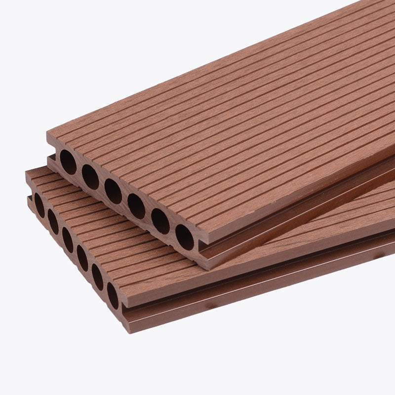 Embossed Nailed Decking Tiles Composite 118" x 5.5" Tile Kit Outdoor Patio Rosewood Round Clearhalo 'Home Improvement' 'home_improvement' 'home_improvement_outdoor_deck_tiles_planks' 'Outdoor Deck Tiles & Planks' 'Outdoor Flooring & Tile' 'Outdoor Remodel' 'outdoor_deck_tiles_planks' 7283172