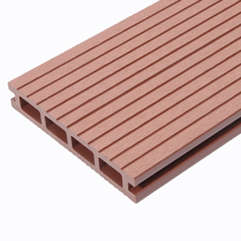 Embossed Nailed Decking Tiles Composite 118" x 5.5" Tile Kit Outdoor Patio Brick red Square Clearhalo 'Home Improvement' 'home_improvement' 'home_improvement_outdoor_deck_tiles_planks' 'Outdoor Deck Tiles & Planks' 'Outdoor Flooring & Tile' 'Outdoor Remodel' 'outdoor_deck_tiles_planks' 7283176