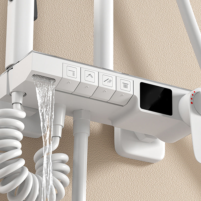 Modern Shower System Slide Bar Included Wall Mounted Shower Set Clearhalo 'Bathroom Remodel & Bathroom Fixtures' 'Home Improvement' 'home_improvement' 'home_improvement_shower_faucets' 'Shower Faucets & Systems' 'shower_faucets' 'Showers & Bathtubs Plumbing' 'Showers & Bathtubs' 7283751