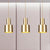 Metal Gold Finish Tandem Multi Ceiling Light Tube 3/5/7 Heads Industrial-Style Hanging Pendant Lamp 3 Gold Clearhalo 'Art Deco Pendants' 'Cast Iron' 'Ceiling Lights' 'Ceramic' 'Crystal' 'Industrial Pendants' 'Industrial' 'Metal' 'Middle Century Pendants' 'Pendant Lights' 'Pendants' 'Tiffany' Lighting' 728457