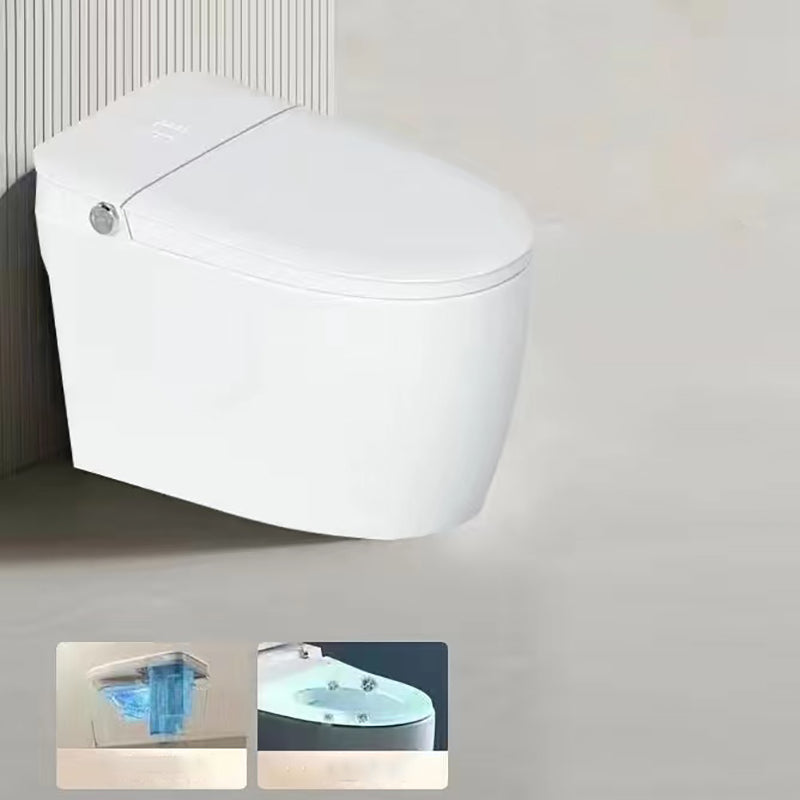 Elongated Floor Standing Bidet with Antimicrobial Heated Seat Clearhalo 'Bathroom Remodel & Bathroom Fixtures' 'Bidets' 'Home Improvement' 'home_improvement' 'home_improvement_bidets' 'Toilets & Bidets' 7284948
