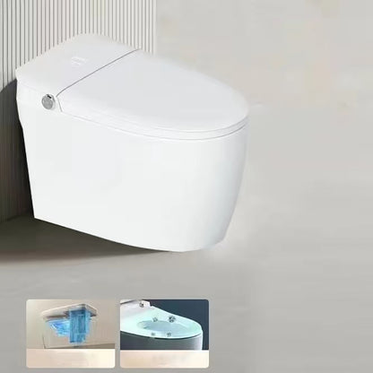 Elongated Floor Standing Bidet with Antimicrobial Heated Seat 12" Clearhalo 'Bathroom Remodel & Bathroom Fixtures' 'Bidets' 'Home Improvement' 'home_improvement' 'home_improvement_bidets' 'Toilets & Bidets' 7284948