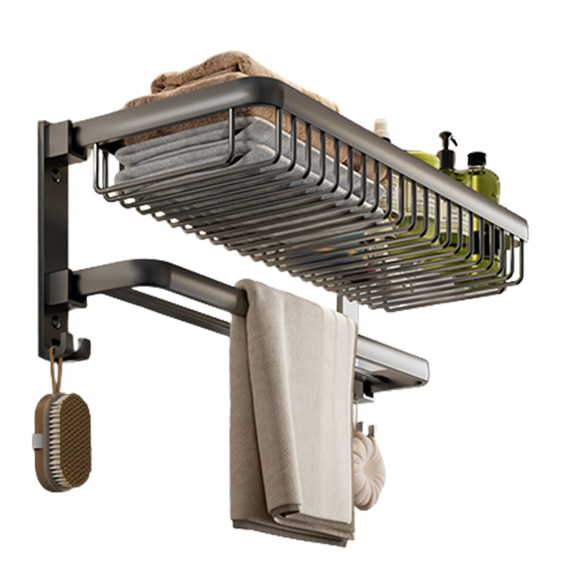 Modern Bathroom Hardware Set Grey Metal Bathroom Accessory Kit Clearhalo 'Bathroom Hardware Sets' 'Bathroom Hardware' 'Bathroom Remodel & Bathroom Fixtures' 'bathroom_hardware_sets' 'Home Improvement' 'home_improvement' 'home_improvement_bathroom_hardware_sets' 7284967