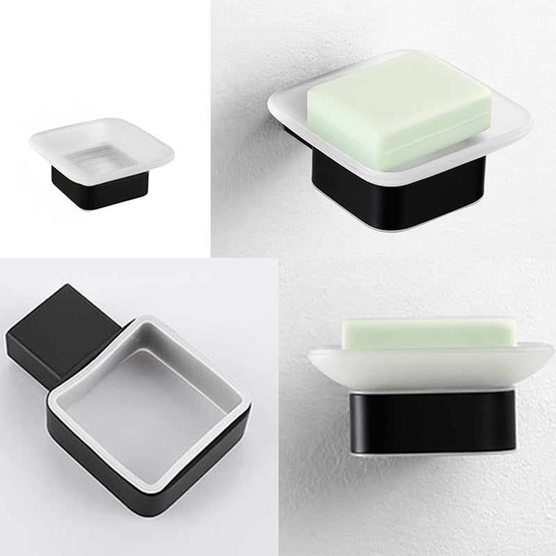 Traditional Bathroom Accessories Hardware Set in Black Metal Clearhalo 'Bathroom Hardware Sets' 'Bathroom Hardware' 'Bathroom Remodel & Bathroom Fixtures' 'bathroom_hardware_sets' 'Home Improvement' 'home_improvement' 'home_improvement_bathroom_hardware_sets' 7284983