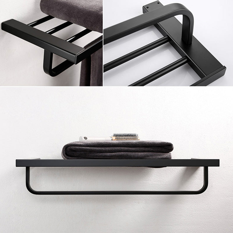 Traditional Bathroom Accessories Hardware Set in Black Metal Clearhalo 'Bathroom Hardware Sets' 'Bathroom Hardware' 'Bathroom Remodel & Bathroom Fixtures' 'bathroom_hardware_sets' 'Home Improvement' 'home_improvement' 'home_improvement_bathroom_hardware_sets' 7284993