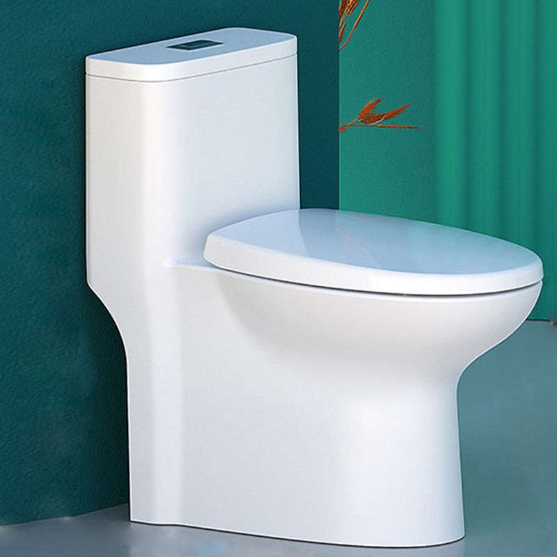 Modern Floor Mounted Toilet Slow Close Seat Included Toilet Bowl for Bathroom 15"L x 26"W x 27"H Clearhalo 'Bathroom Remodel & Bathroom Fixtures' 'Home Improvement' 'home_improvement' 'home_improvement_toilets' 'Toilets & Bidets' 'Toilets' 7285089