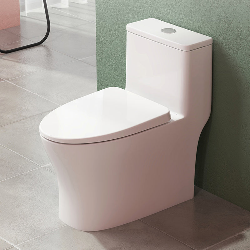 Modern Floor Mounted Toilet Slow Close Seat Included Toilet Bowl for Bathroom 15"L x 28"W x 27"H 12" Clearhalo 'Bathroom Remodel & Bathroom Fixtures' 'Home Improvement' 'home_improvement' 'home_improvement_toilets' 'Toilets & Bidets' 'Toilets' 7285090