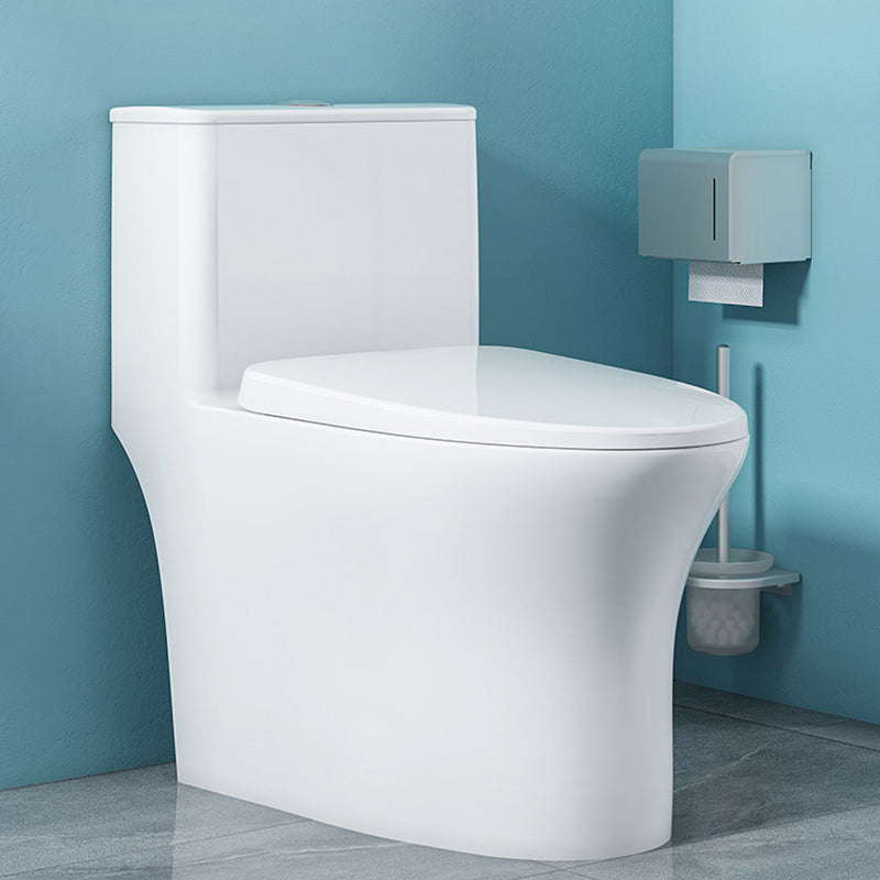 Modern Floor Mounted Toilet Slow Close Seat Included Toilet Bowl for Bathroom Clearhalo 'Bathroom Remodel & Bathroom Fixtures' 'Home Improvement' 'home_improvement' 'home_improvement_toilets' 'Toilets & Bidets' 'Toilets' 7285092