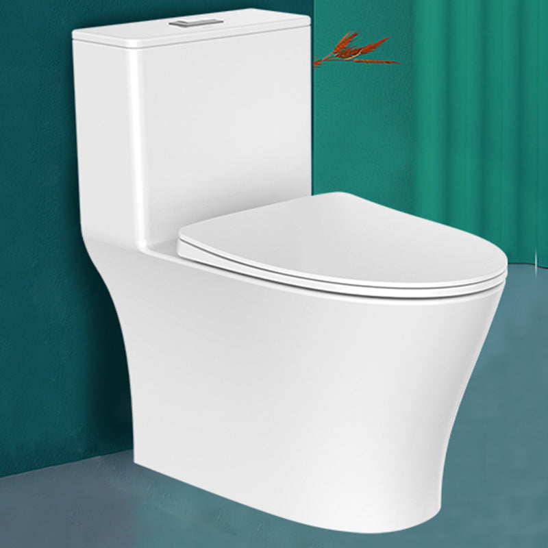 Modern Floor Mounted Toilet Slow Close Seat Included Toilet Bowl for Bathroom 15"L x 28"W x 28"H Clearhalo 'Bathroom Remodel & Bathroom Fixtures' 'Home Improvement' 'home_improvement' 'home_improvement_toilets' 'Toilets & Bidets' 'Toilets' 7285095
