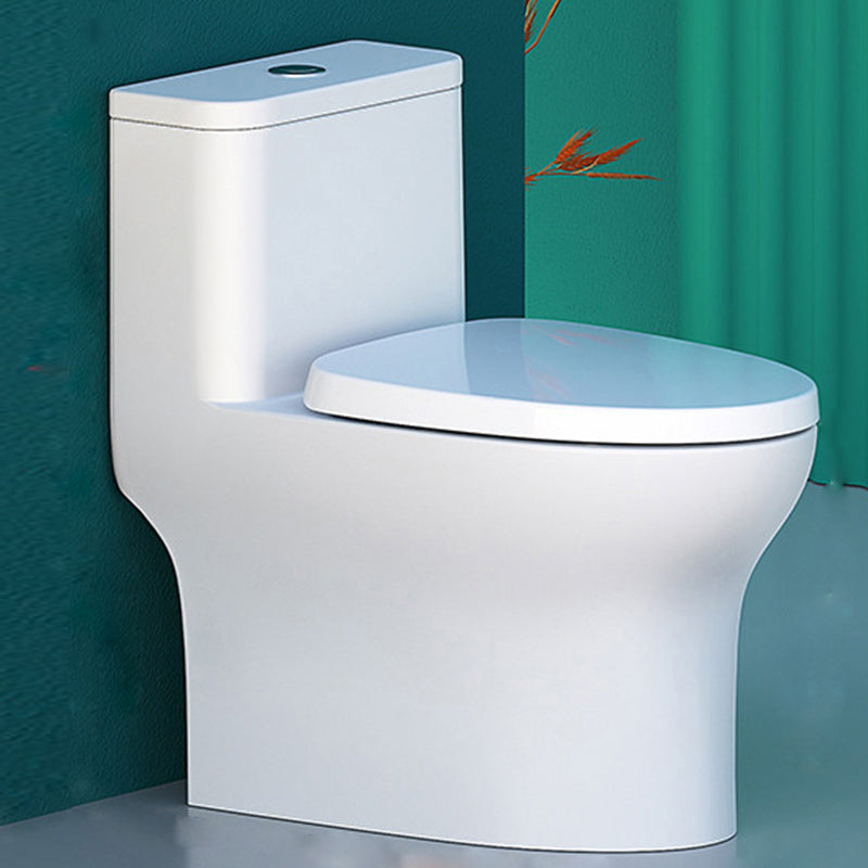Modern Floor Mounted Toilet Slow Close Seat Included Toilet Bowl for Bathroom 15"L x 27"W x 27"H Clearhalo 'Bathroom Remodel & Bathroom Fixtures' 'Home Improvement' 'home_improvement' 'home_improvement_toilets' 'Toilets & Bidets' 'Toilets' 7285097