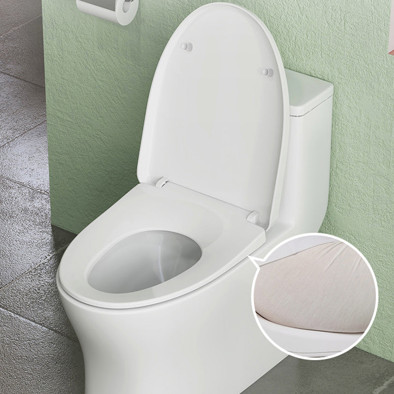 Modern Floor Mounted Toilet Slow Close Seat Included Toilet Bowl for Bathroom Clearhalo 'Bathroom Remodel & Bathroom Fixtures' 'Home Improvement' 'home_improvement' 'home_improvement_toilets' 'Toilets & Bidets' 'Toilets' 7285100