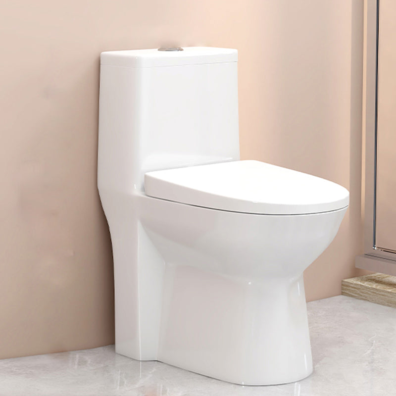 Modern Floor Mounted Toilet White Slow Close Seat Included Toilet Bowl for Washroom 14"L x 25"W x 27"H Clearhalo 'Bathroom Remodel & Bathroom Fixtures' 'Home Improvement' 'home_improvement' 'home_improvement_toilets' 'Toilets & Bidets' 'Toilets' 7285110