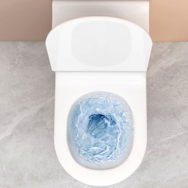 Modern Floor Mounted Toilet White Slow Close Seat Included Toilet Bowl for Washroom Clearhalo 'Bathroom Remodel & Bathroom Fixtures' 'Home Improvement' 'home_improvement' 'home_improvement_toilets' 'Toilets & Bidets' 'Toilets' 7285116