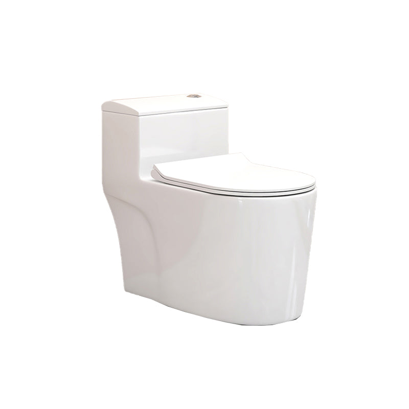 Modern Floor Mounted Toilet White Slow Close Seat Included Toilet Bowl for Washroom Clearhalo 'Bathroom Remodel & Bathroom Fixtures' 'Home Improvement' 'home_improvement' 'home_improvement_toilets' 'Toilets & Bidets' 'Toilets' 7285118