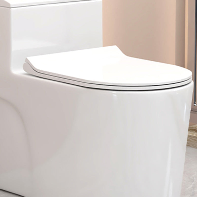 Modern Floor Mounted Toilet White Slow Close Seat Included Toilet Bowl for Washroom Clearhalo 'Bathroom Remodel & Bathroom Fixtures' 'Home Improvement' 'home_improvement' 'home_improvement_toilets' 'Toilets & Bidets' 'Toilets' 7285127