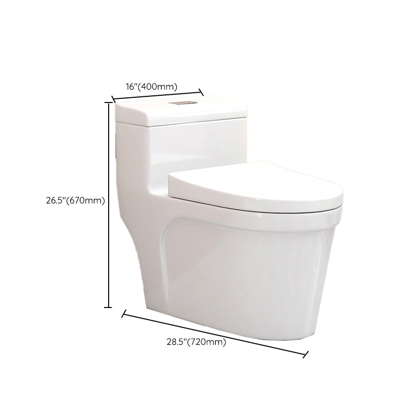 Modern Floor Mounted Toilet White Slow Close Seat Included Toilet Bowl for Washroom Clearhalo 'Bathroom Remodel & Bathroom Fixtures' 'Home Improvement' 'home_improvement' 'home_improvement_toilets' 'Toilets & Bidets' 'Toilets' 7285128