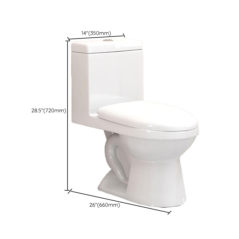 Modern Floor Mounted Toilet White Slow Close Seat Included Toilet Bowl for Washroom Clearhalo 'Bathroom Remodel & Bathroom Fixtures' 'Home Improvement' 'home_improvement' 'home_improvement_toilets' 'Toilets & Bidets' 'Toilets' 7285131