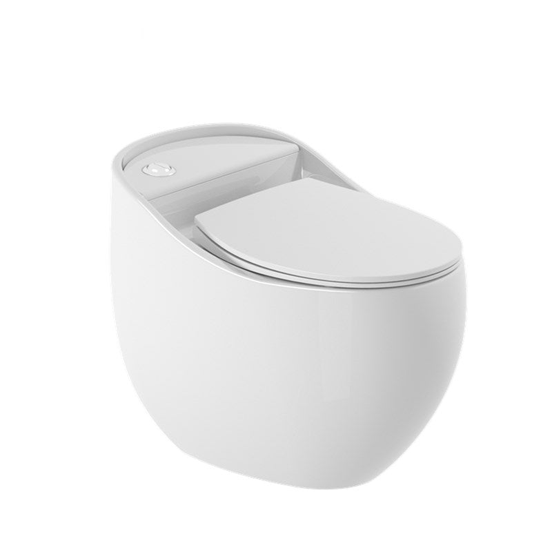 Contemporary Flush Toilet Floor Mounted Siphon Jet Porcelain Toilet Bowl White Clearhalo 'Bathroom Remodel & Bathroom Fixtures' 'Home Improvement' 'home_improvement' 'home_improvement_toilets' 'Toilets & Bidets' 'Toilets' 7285143