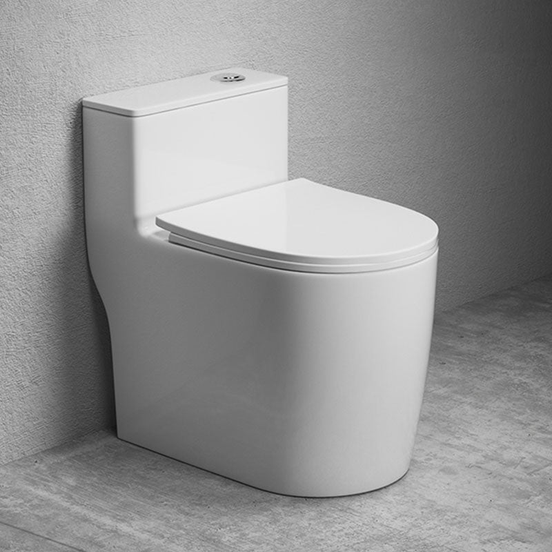 Traditional Ceramic Toilet Bowl Floor Mounted Urine Toilet for Bathroom White Toilet with Sprayer Clearhalo 'Bathroom Remodel & Bathroom Fixtures' 'Home Improvement' 'home_improvement' 'home_improvement_toilets' 'Toilets & Bidets' 'Toilets' 7285171