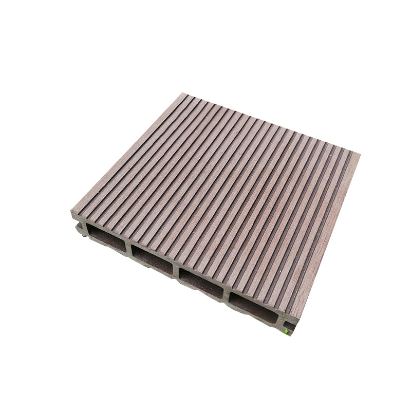 Outdoors Plastic Wood Laminate Plank Flooring Slip Resistant Laminate Floor Dark Coffee Clearhalo 'Flooring 'Home Improvement' 'home_improvement' 'home_improvement_laminate_flooring' 'Laminate Flooring' 'laminate_flooring' Walls and Ceiling' 7285378