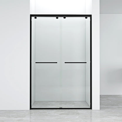 Semi Frameless Transparent Shower Bath Door Double Sliding Shower Bath Door Clearhalo 'Bathroom Remodel & Bathroom Fixtures' 'Home Improvement' 'home_improvement' 'home_improvement_shower_tub_doors' 'Shower and Tub Doors' 'shower_tub_doors' 'Showers & Bathtubs' 7285471