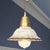 Industrial-Style Scalloped Hanging Light Kit 1 Head Ceramics Pendant Lamp Fixture in Gold Gold Clearhalo 'Art Deco Pendants' 'Cast Iron' 'Ceiling Lights' 'Ceramic' 'Crystal' 'Industrial Pendants' 'Industrial' 'Metal' 'Middle Century Pendants' 'Pendant Lights' 'Pendants' 'Tiffany' Lighting' 728558