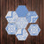 Peel & Stick Tile Stain Resistant Hexagonal Plastic Peel & Stick Tile 20-Pack Blue Clearhalo 'Flooring 'Home Improvement' 'home_improvement' 'home_improvement_peel_stick_blacksplash' 'Peel & Stick Backsplash Tile' 'peel_stick_blacksplash' 'Walls & Ceilings' Walls and Ceiling' 7286724