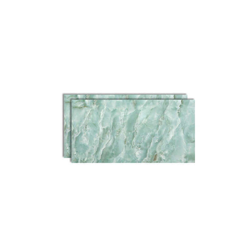 Single Tile Wallpaper Modern PVC Peel and Stick Wall Tile with Rectangular Shape Green Clearhalo 'Flooring 'Home Improvement' 'home_improvement' 'home_improvement_peel_stick_blacksplash' 'Peel & Stick Backsplash Tile' 'peel_stick_blacksplash' 'Walls & Ceilings' Walls and Ceiling' 7286742