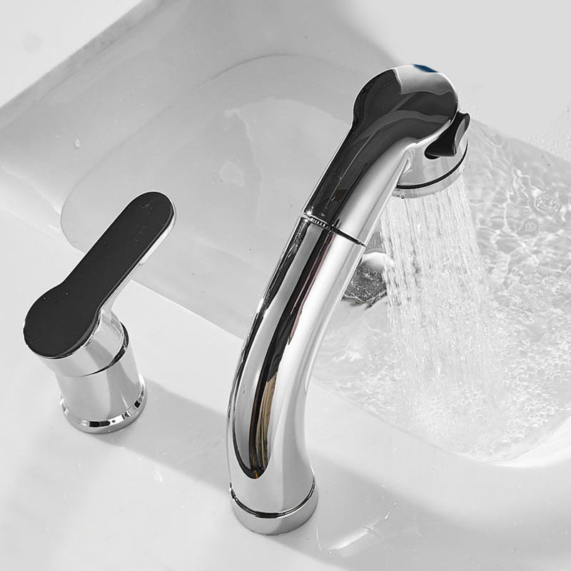Modern Chrome Sink Faucet Brass Bathroom Low Arc Lifting Faucet Clearhalo 'Bathroom Remodel & Bathroom Fixtures' 'Bathroom Sink Faucets' 'Bathroom Sinks & Faucet Components' 'bathroom_sink_faucets' 'Home Improvement' 'home_improvement' 'home_improvement_bathroom_sink_faucets' 7286772