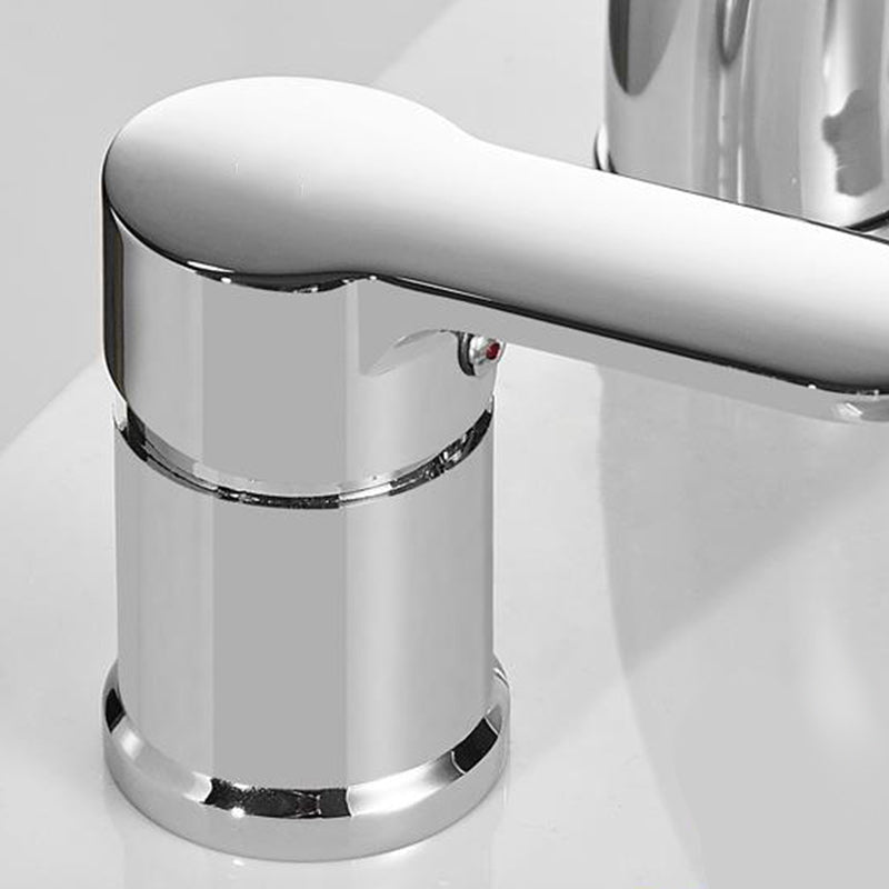 Modern Chrome Sink Faucet Brass Bathroom Low Arc Lifting Faucet Clearhalo 'Bathroom Remodel & Bathroom Fixtures' 'Bathroom Sink Faucets' 'Bathroom Sinks & Faucet Components' 'bathroom_sink_faucets' 'Home Improvement' 'home_improvement' 'home_improvement_bathroom_sink_faucets' 7286775