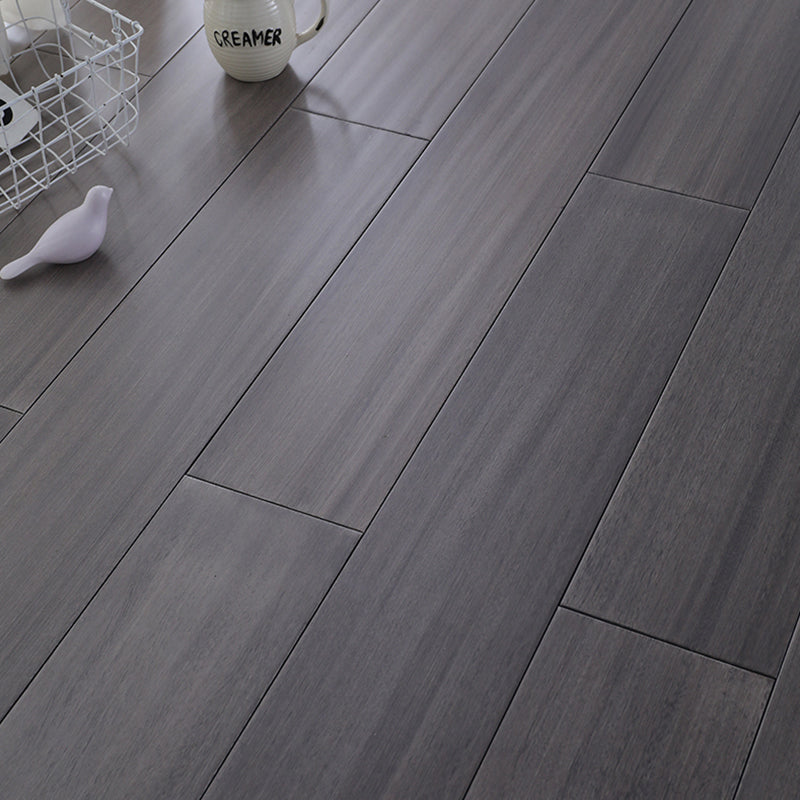 Modern Style Wood Flooring Scratch Resistant Rectangle Nail Wood Flooring 35"L x 6"W x 1"H Brown Grey Clearhalo 'Flooring 'Hardwood Flooring' 'hardwood_flooring' 'Home Improvement' 'home_improvement' 'home_improvement_hardwood_flooring' Walls and Ceiling' 7286909