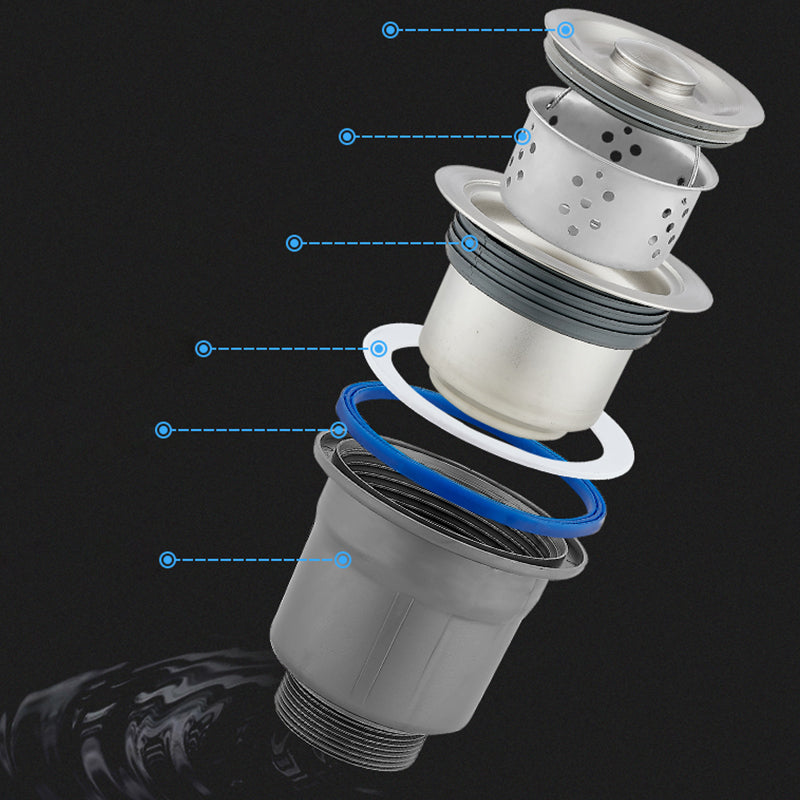 Stainless Steel Kitchen Sink Modern Bar Sink with Drain Strainer Kit Clearhalo 'Home Improvement' 'home_improvement' 'home_improvement_kitchen_sinks' 'Kitchen Remodel & Kitchen Fixtures' 'Kitchen Sinks & Faucet Components' 'Kitchen Sinks' 'kitchen_sinks' 7286945