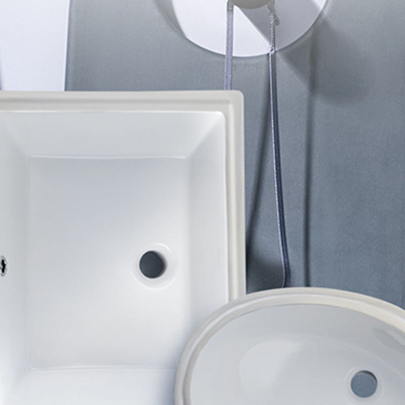 White Porcelain Bathroom Sink with Overflow Vessel Bathroom Sink Clearhalo 'Bathroom Remodel & Bathroom Fixtures' 'Bathroom Sinks & Faucet Components' 'Bathroom Sinks' 'bathroom_sink' 'Home Improvement' 'home_improvement' 'home_improvement_bathroom_sink' 7287096