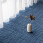 Modern Carpet Tiles Multi Level Loop Non-Skid Carpet Tile for Foyer Blue Clearhalo 'Carpet Tiles & Carpet Squares' 'carpet_tiles_carpet_squares' 'Flooring 'Home Improvement' 'home_improvement' 'home_improvement_carpet_tiles_carpet_squares' Walls and Ceiling' 7287358