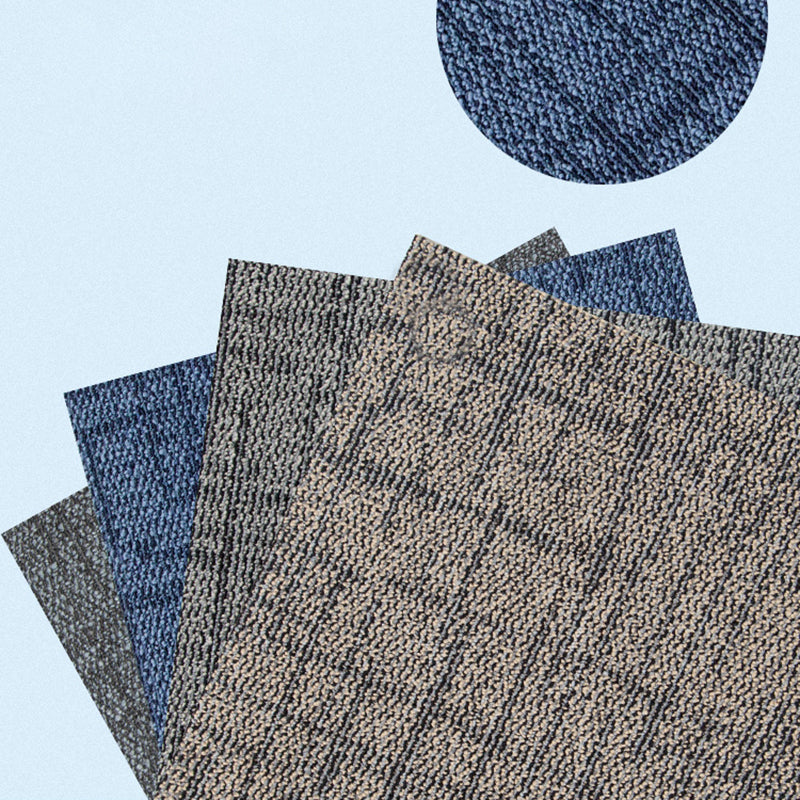 Modern Carpet Tiles Multi Level Loop Non-Skid Carpet Tile for Foyer Clearhalo 'Carpet Tiles & Carpet Squares' 'carpet_tiles_carpet_squares' 'Flooring 'Home Improvement' 'home_improvement' 'home_improvement_carpet_tiles_carpet_squares' Walls and Ceiling' 7287364