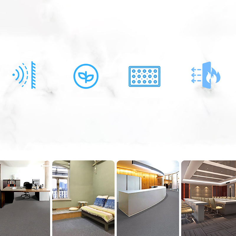 Modern Carpet Tiles Multi Level Loop Non-Skid Carpet Tile for Foyer Clearhalo 'Carpet Tiles & Carpet Squares' 'carpet_tiles_carpet_squares' 'Flooring 'Home Improvement' 'home_improvement' 'home_improvement_carpet_tiles_carpet_squares' Walls and Ceiling' 7287365