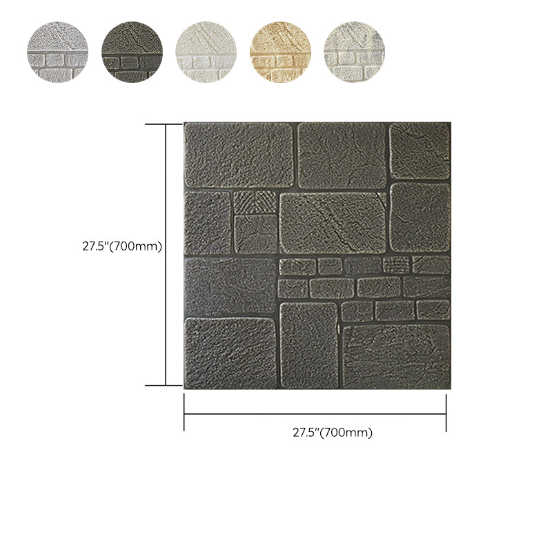 Modern Wall Paneling 3D Bricks Peel and Stick Waterproof Wall Paneling Clearhalo 'Flooring 'Home Improvement' 'home_improvement' 'home_improvement_wall_paneling' 'Wall Paneling' 'wall_paneling' 'Walls & Ceilings' Walls and Ceiling' 7287387