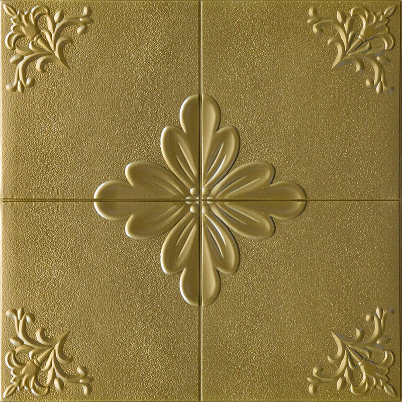 Indoor Home Wall Paneling 3D Floral Print Peel and Stick Waterproof Wall Panel Clearhalo 'Flooring 'Home Improvement' 'home_improvement' 'home_improvement_wall_paneling' 'Wall Paneling' 'wall_paneling' 'Walls & Ceilings' Walls and Ceiling' 7287388