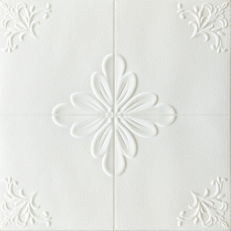 Indoor Home Wall Paneling 3D Floral Print Peel and Stick Waterproof Wall Panel Clearhalo 'Flooring 'Home Improvement' 'home_improvement' 'home_improvement_wall_paneling' 'Wall Paneling' 'wall_paneling' 'Walls & Ceilings' Walls and Ceiling' 7287391