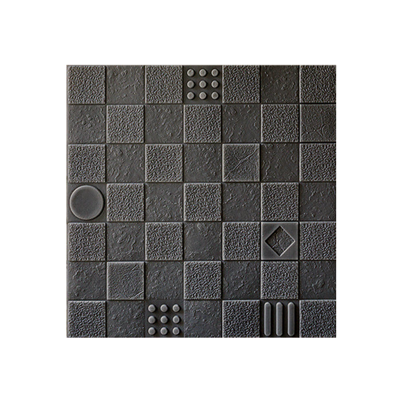 Home Indoor Wall Panel 3D Print Bricks Peel and Stick Wall Paneling Grey Clearhalo 'Flooring 'Home Improvement' 'home_improvement' 'home_improvement_wall_paneling' 'Wall Paneling' 'wall_paneling' 'Walls & Ceilings' Walls and Ceiling' 7287397
