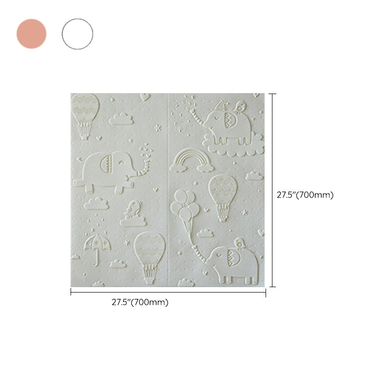 Modern Wall Paneling Cartoon 3D Print Peel and Stick Waterproof Wall Panel Clearhalo 'Flooring 'Home Improvement' 'home_improvement' 'home_improvement_wall_paneling' 'Wall Paneling' 'wall_paneling' 'Walls & Ceilings' Walls and Ceiling' 7287428